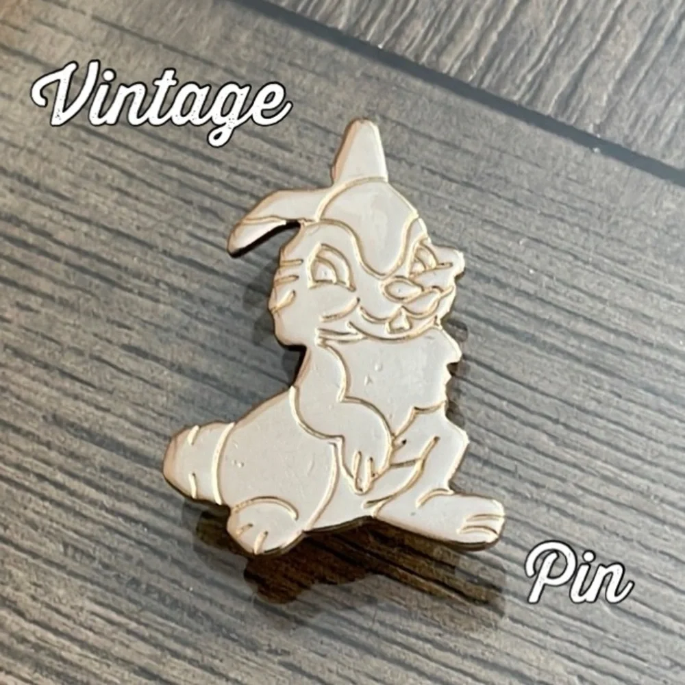 Vintage Thumper the Rabbit from Disney’s Bambi Movie - Silver-tone Pin